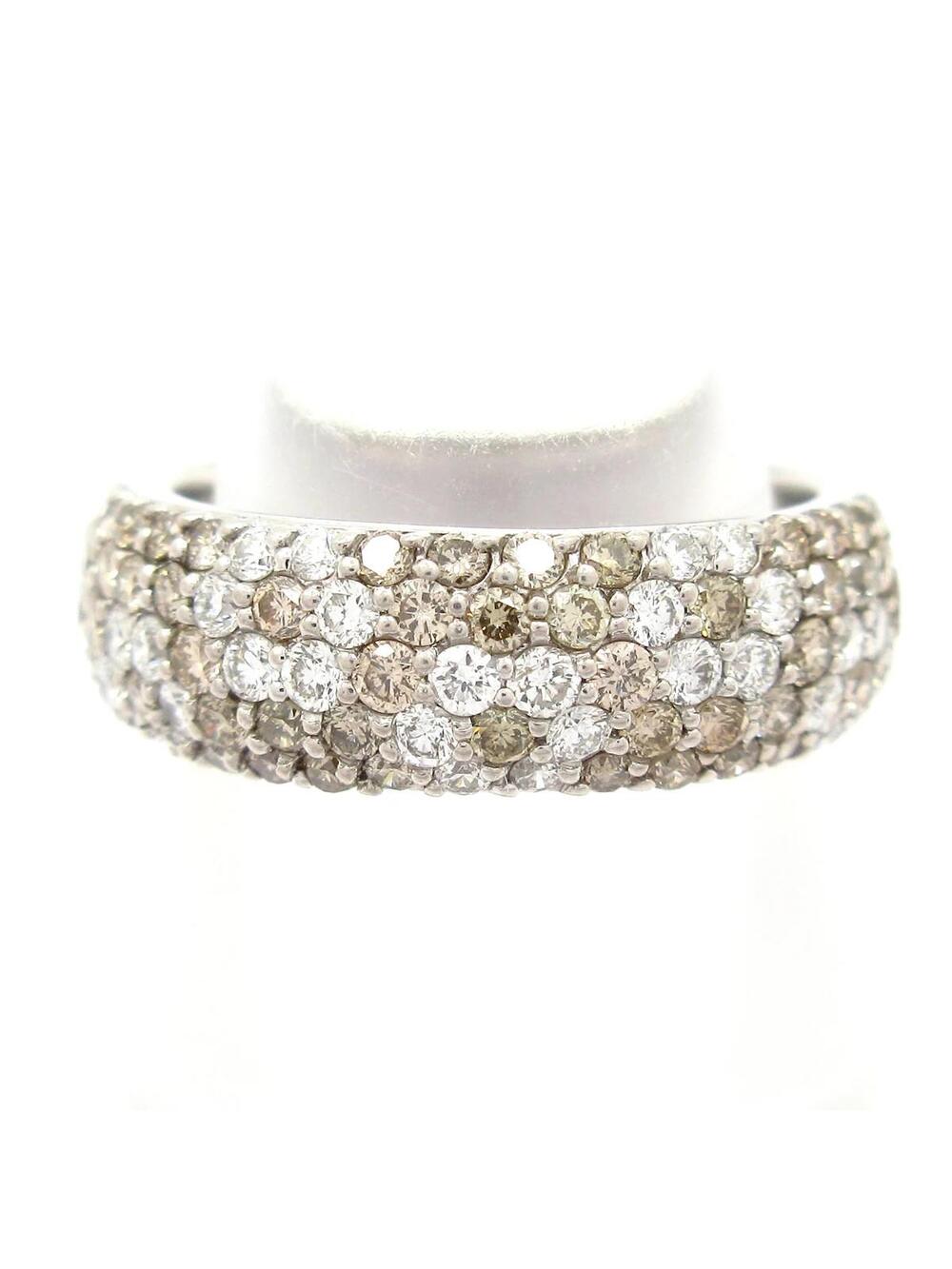 Ponte Vecchio 18K White Gold Brown #345702P24B
